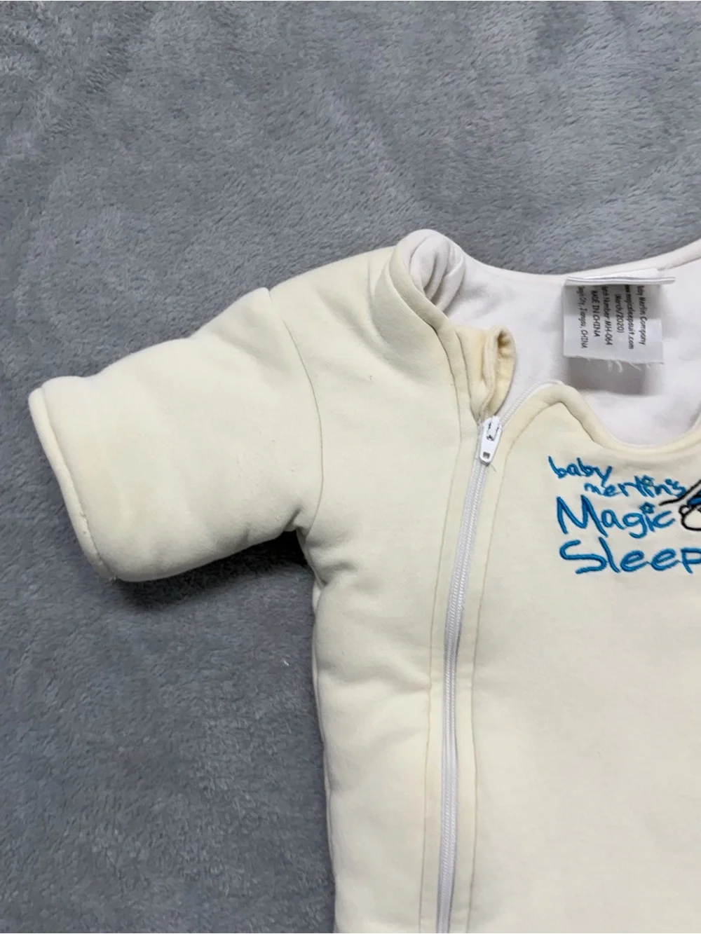 Baby Merlin's Magic Sleepsuit Cream Small Size 3-6 Months 12-18 lbs Cotton